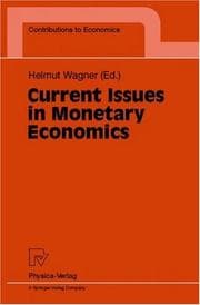 Tapa de Current issues in monetary economics