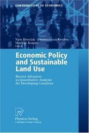 Tapa de Economic policy and sustainable land use