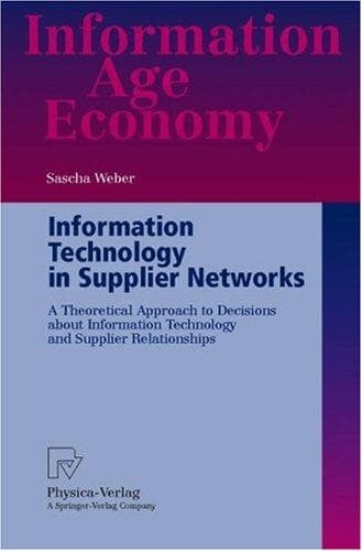 Tapa de Information Technology in Supplier Networks