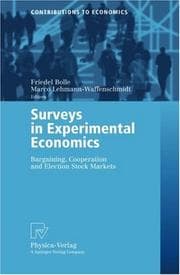 Tapa de Surveys in experimental economics