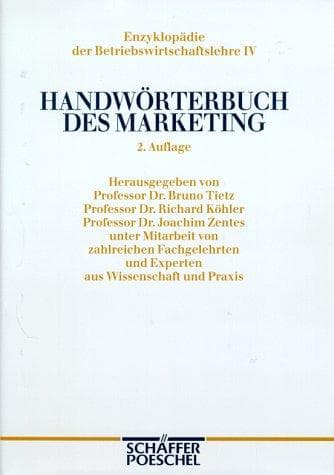 Tapa de Handwörterbuch des Marketing .