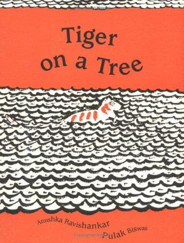 Tapa de Tiger on a tree