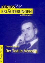 Tapa de Königs Erläuterungen und Materialien, Bd.47, Der Tod in Venedig