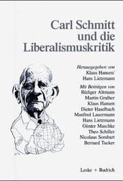 Tapa de Carl Schmitt und die Liberalismuskritik