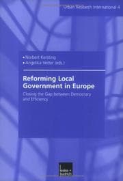 Tapa de Reforming local government in Europe