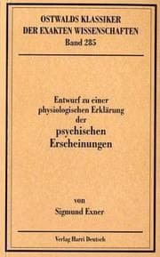 Tapa de Entwurf zu einer physiologischen Erklärung der psychischen Erscheinungen (1894)