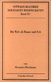 Tapa de Die Welt als Raum und Zeit: (1923)