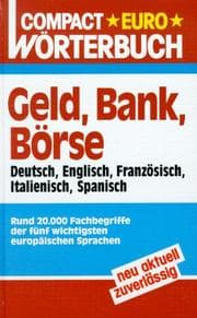 Tapa de Compact Euro Wörterbuch