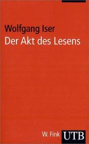 Tapa de Der Akt des Lesens. Theorie ästhetischer Wirkung