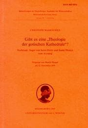 Tapa de Gibt es eine "Theologie der gotischen Kathedrale"?