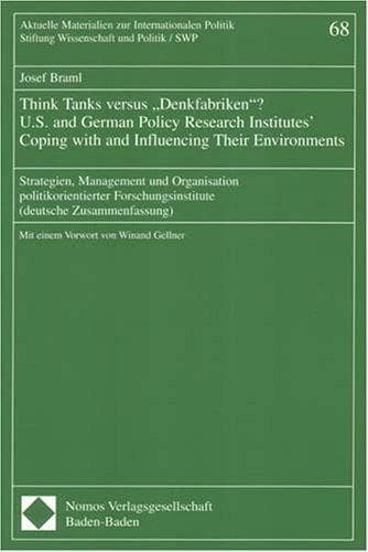 Tapa de Think Tanks Versus Denkfabriken?