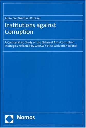Tapa de Institutions against corruption