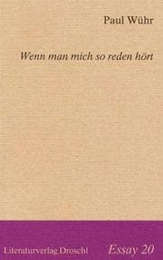 Tapa de Wenn man mich so reden hört