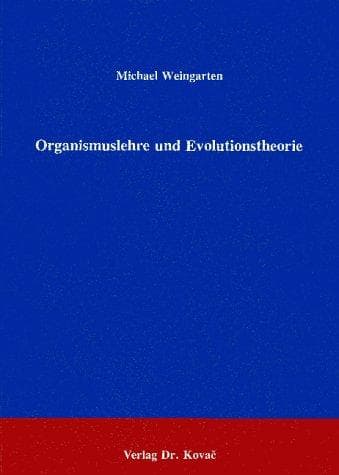 Tapa de Organismuslehre und Evolutionstheorie