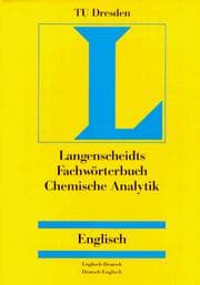 Tapa de Dictionary Analytical Chemistry