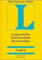 Tapa de Langenscheidts Fachwörterbuch Biotechnologie