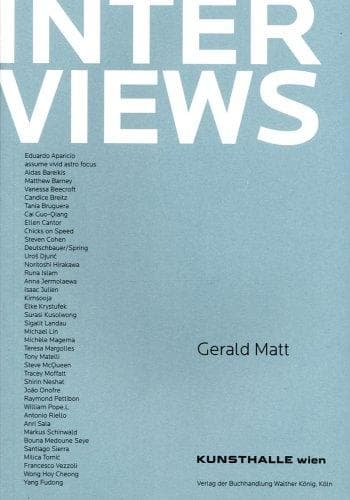 Tapa de Interviews by Gerald Matt