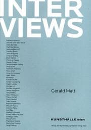 Tapa de Interviews by Gerald Matt