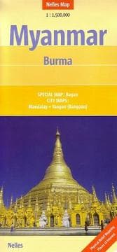 Tapa de Myanmar - Burma Nelles Map