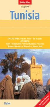 Tapa de Tunisia Map by Nelles