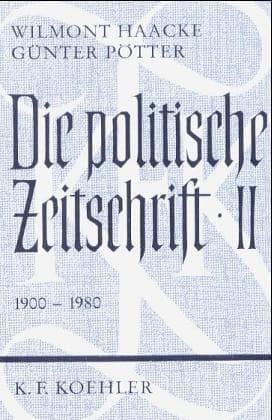 Tapa de Die politische Zeitschrift
