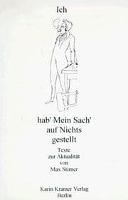 Tapa de Ich hab’ mein Sach’ auf nichts gestellt