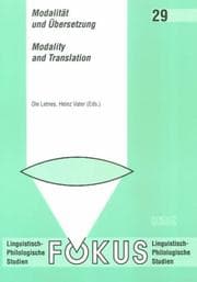 Tapa de Modalit at und  Ubersetzung = Modality and translation