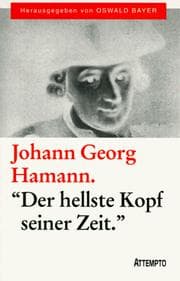 Tapa de Johann Georg Hamann