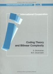 Tapa de Coding theory and bilinear complexity