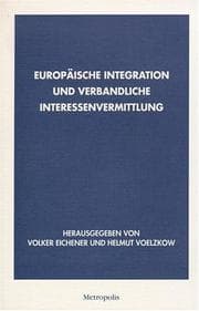Tapa de Europäische Integration und verbandliche Interessenvermittlung