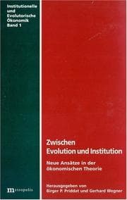 Tapa de Zwischen Evolution und Institution