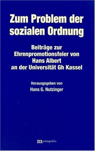 Tapa de Zum Problem der sozialen Ordnung
