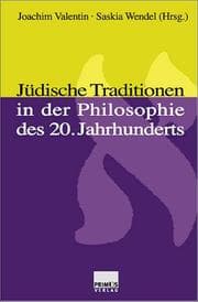 Tapa de Jüdische Traditionen in der Philosophie des 20. Jahrhunderts