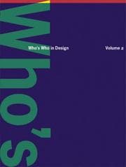 Tapa de Who's Who in Design Volume 2