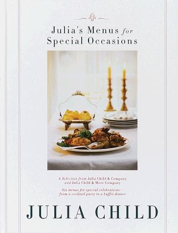 Tapa de Julia's menus for special occasions