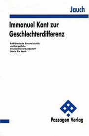 Tapa de Immanuel Kant zur Geschlechterdifferenz