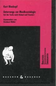 Tapa de Unterwegs zur Musiksoziologie