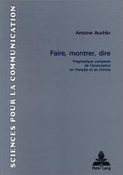 Tapa de Faire, montrer, dire