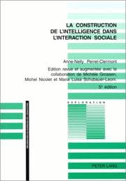 Tapa de La construction de l'intelligence dans l'interaction sociale