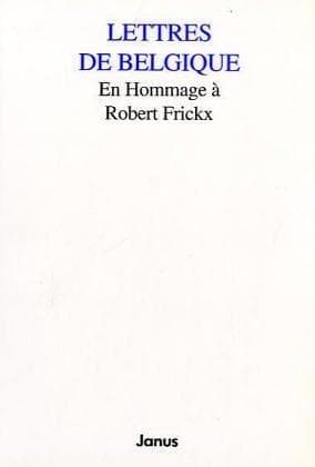 Tapa de Lettres de Belgique