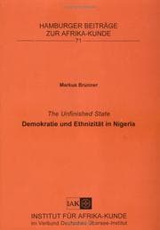 Tapa de The unfinished state