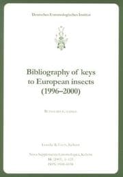 Tapa de Bibliography of keys to European insects (1996-2000)