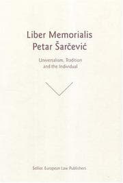Tapa de Liber memorialis Petar Šarčević