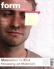 Tapa de Materialien im Blick / Focussing on Materials (Zeitschrift Form)