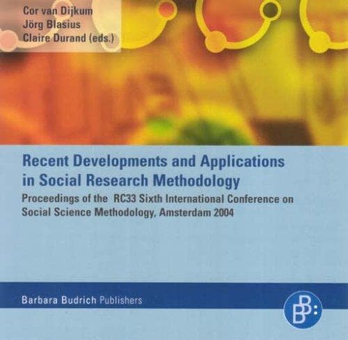 Tapa de Recent developments and applications in social research methodology