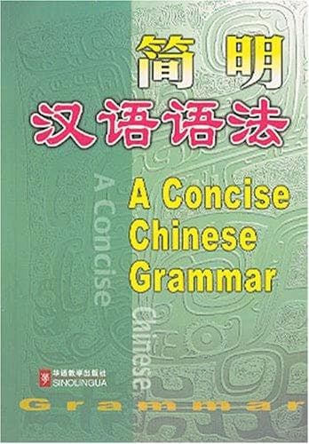 Tapa de A Concise Chinese Grammar