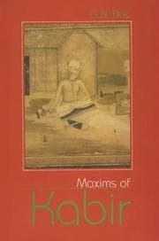 Tapa de The maxims of Kabir