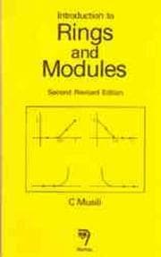 Tapa de Introduction to Rings And Modules