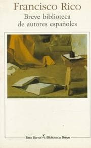 Tapa de Breve biblioteca de autores españoles