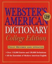 Tapa de Webster's American dictionary